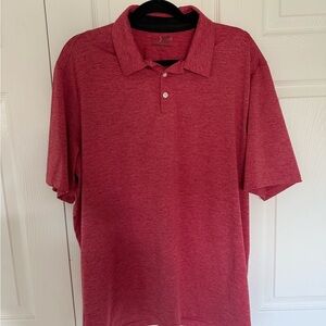 Johnston & Murphy Red Men’s Golf Polo